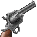 Worn Single Action Revolver